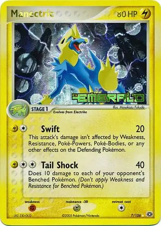 7/106 Manectric EM Rare Holo Reverse Holo