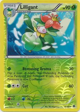 14/98 Lilligant EPO Uncommon Reverse Holo