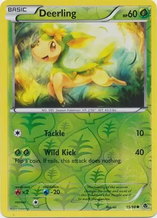 15/98 Deerling EPO Common Reverse Holo