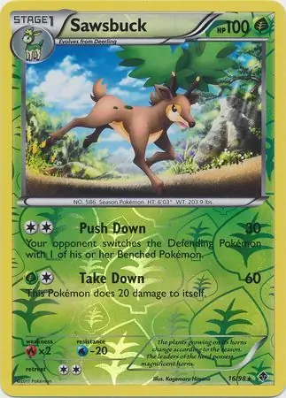 16/98 Sawsbuck EPO Rare Reverse Holo