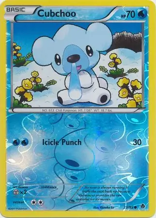 29/98 Cubchoo EPO Common Reverse Holo