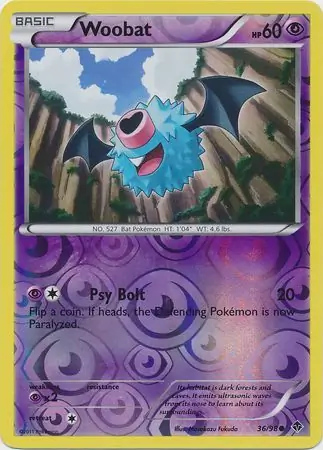 36/98 Woobat EPO Common Reverse Holo