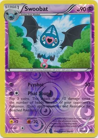 37/98 Swoobat EPO Rare Reverse Holo