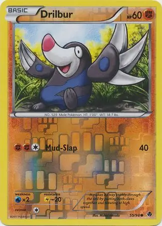 55/98 Drilbur EPO Common Reverse Holo