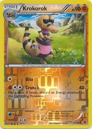 61/98 Krokorok EPO Uncommon Reverse Holo