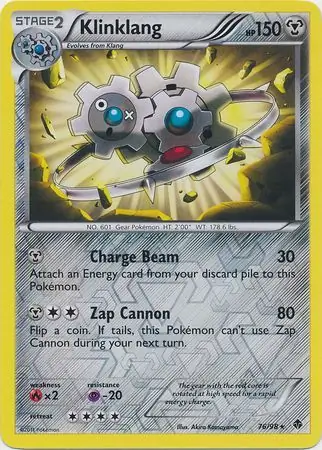 76/98 Klinklang EPO Rare Reverse Holo