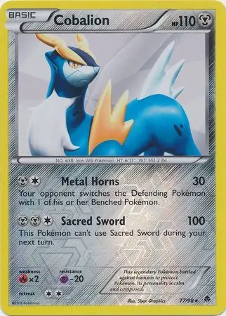 77/98 Cobalion EPO Rare Holo Reverse Holo