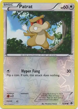 78/98 Patrat EPO Common Reverse Holo