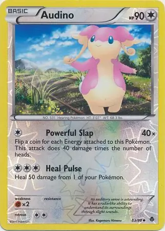 Audino Emerging Powers 83/98 Uncommon Reverse Holo