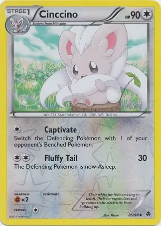 85/98 Cinccino EPO Uncommon Reverse Holo