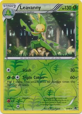 8/98 Leavanny EPO Rare Reverse Holo