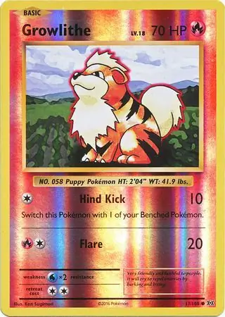 17/108 Growlithe EVO Common Reverse Holo