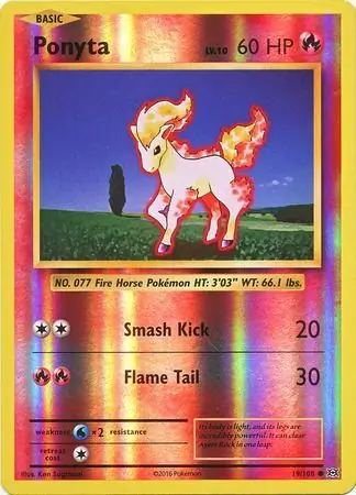 19/108 Ponyta EVO Common Reverse Holo