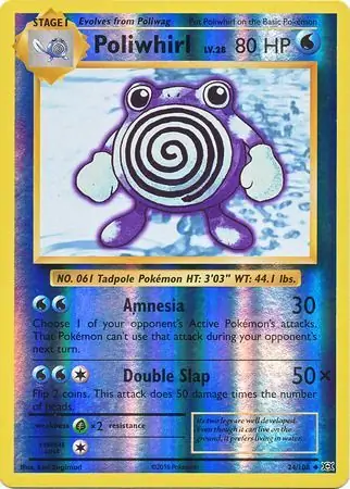 24/108 Poliwhirl EVO Uncommon Reverse Holo