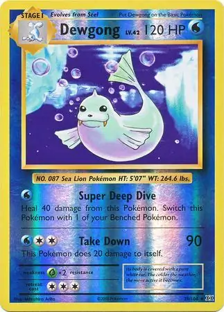 29/108 Dewgong EVO Rare Reverse Holo