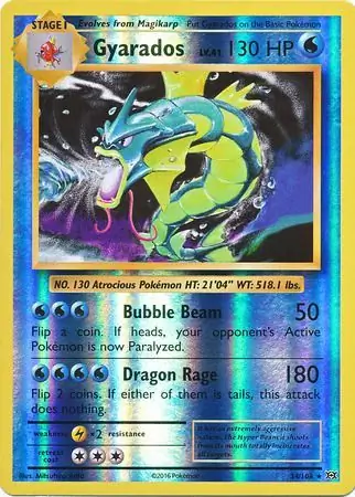 34/108 Gyarados EVO Rare Holo Reverse Holo