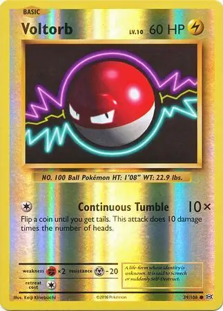 Voltorb Evolutions 39/108 Common Reverse Holo