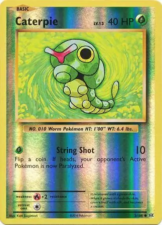 3/108 Caterpie EVO Common Reverse Holo