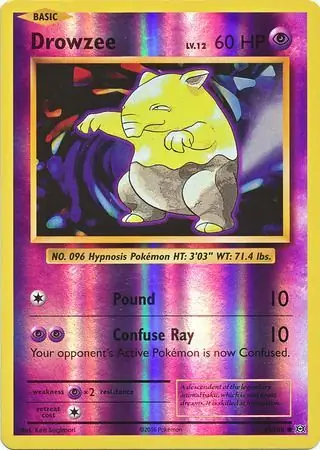 Drowzee Evolutions 49/108 Common Reverse Holo