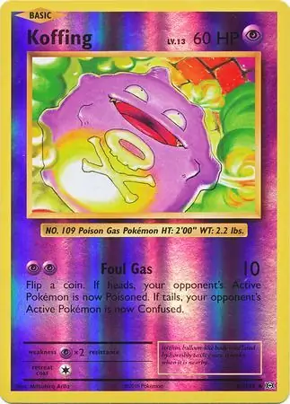 50/108 Koffing EVO Uncommon Reverse Holo