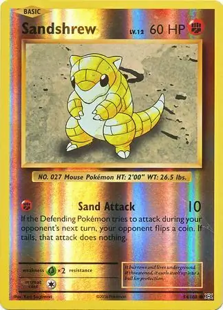 54/108 Sandshrew EVO Common Reverse Holo