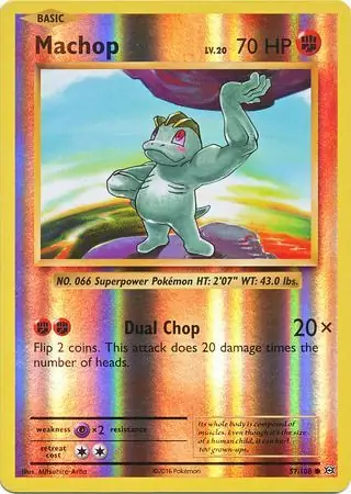 Machop Evolutions 57/108 Common Reverse Holo