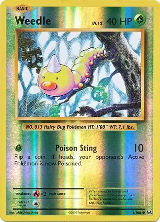 5/108 Weedle EVO Common Reverse Holo