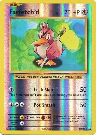 68/108 Farfetch'd EVO Rare Reverse Holo