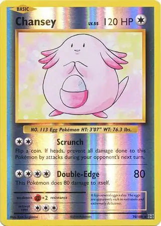 70/108 Chansey EVO Rare Holo Reverse Holo