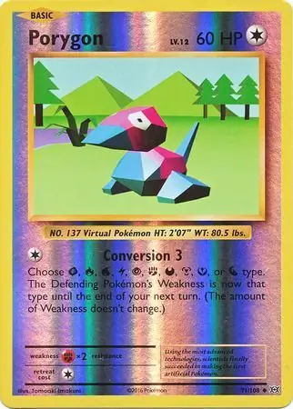 Porygon Evolutions 71/108 Uncommon Reverse Holo