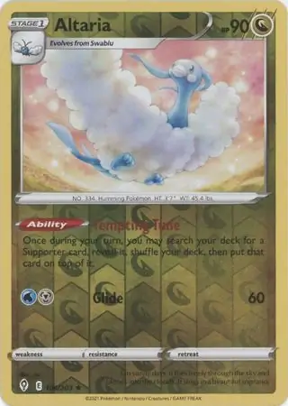 106/203 Altaria EVS Rare Reverse Holo