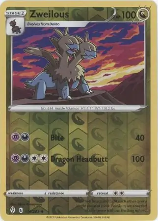 114/203 Zweilous EVS Uncommon Reverse Holo