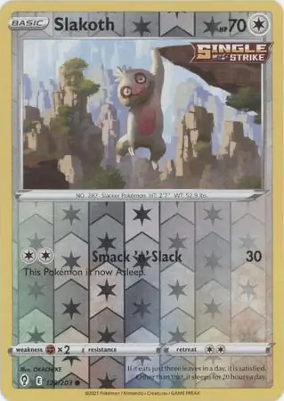 129/203 Slakoth EVS Common Reverse Holo