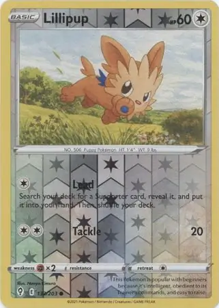 133/203 Lillipup EVS Common Reverse Holo