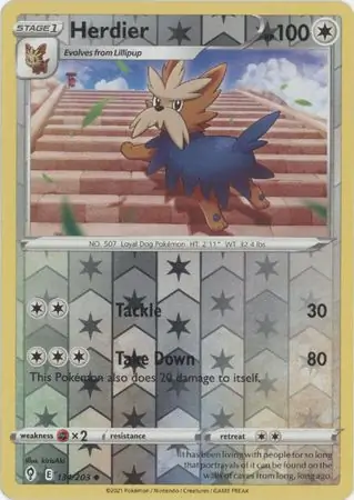 134/203 Herdier EVS Uncommon Reverse Holo