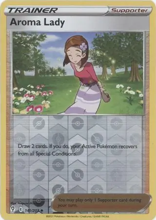141/203 Aroma Lady EVS Uncommon Reverse Holo
