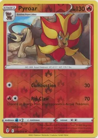 023/203 Pyroar EVS Uncommon Reverse Holo