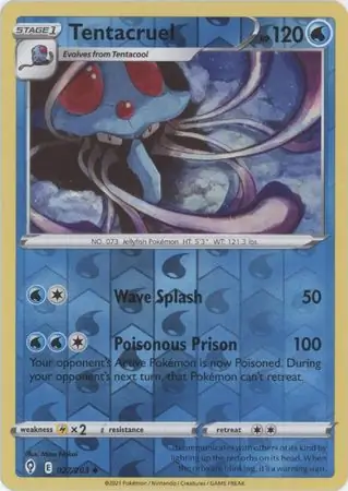 027/203 Tentacruel EVS Uncommon Reverse Holo