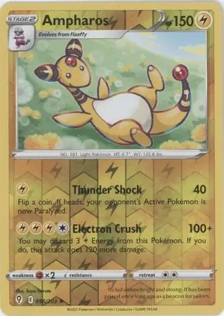 056/203 Ampharos EVS Rare Reverse Holo