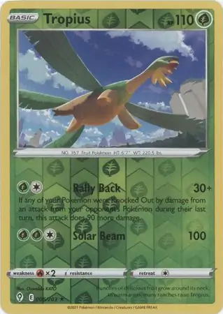 006/203 Tropius EVS Rare Reverse Holo