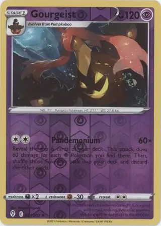 077/203 Gourgeist EVS Rare Reverse Holo