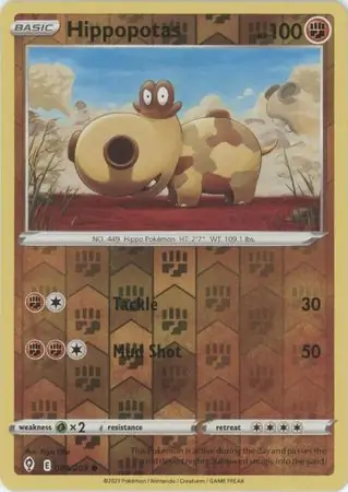 084/203 Hippopotas EVS Common Reverse Holo