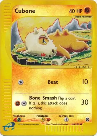 103/165 Cubone EX Common Reverse Holo