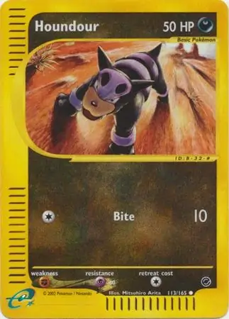 113/165 Houndour EX Common Reverse Holo