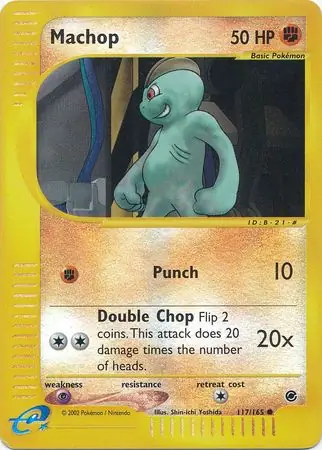 117/165 Machop EX Common Reverse Holo