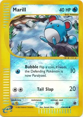 120/165 Marill EX Common Reverse Holo