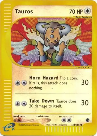 133/165 Tauros EX Common Reverse Holo