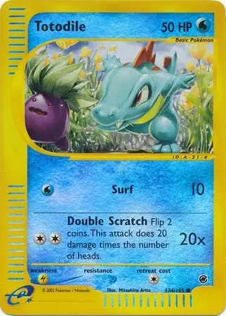 134/165 Totodile EX Common Reverse Holo