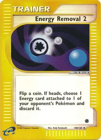 140/165 Energy Removal 2 EX Uncommon Reverse Holo