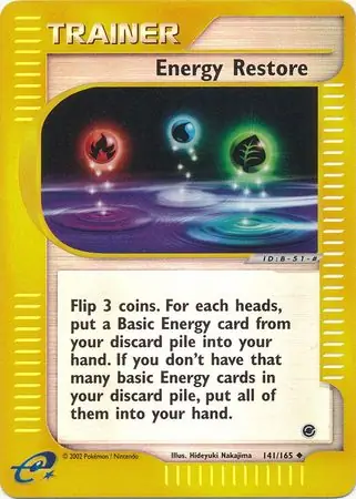 141/165 Energy Restore EX Uncommon Reverse Holo